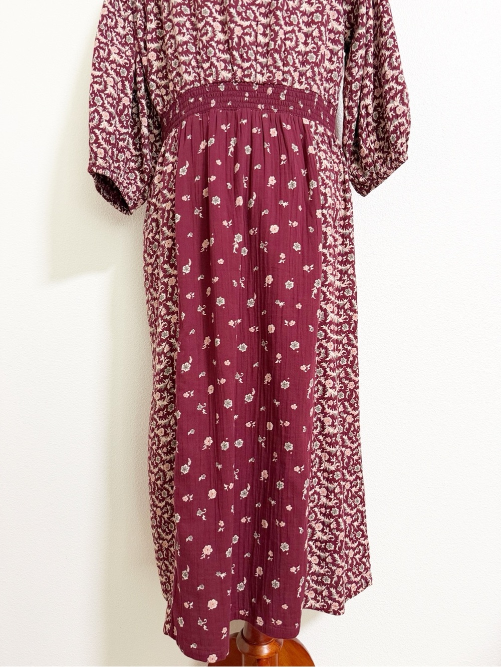 Fat Face Kelly Red Wild Ditsy Floral Cotton Boho Midi Dress - Picture 8 of 15
